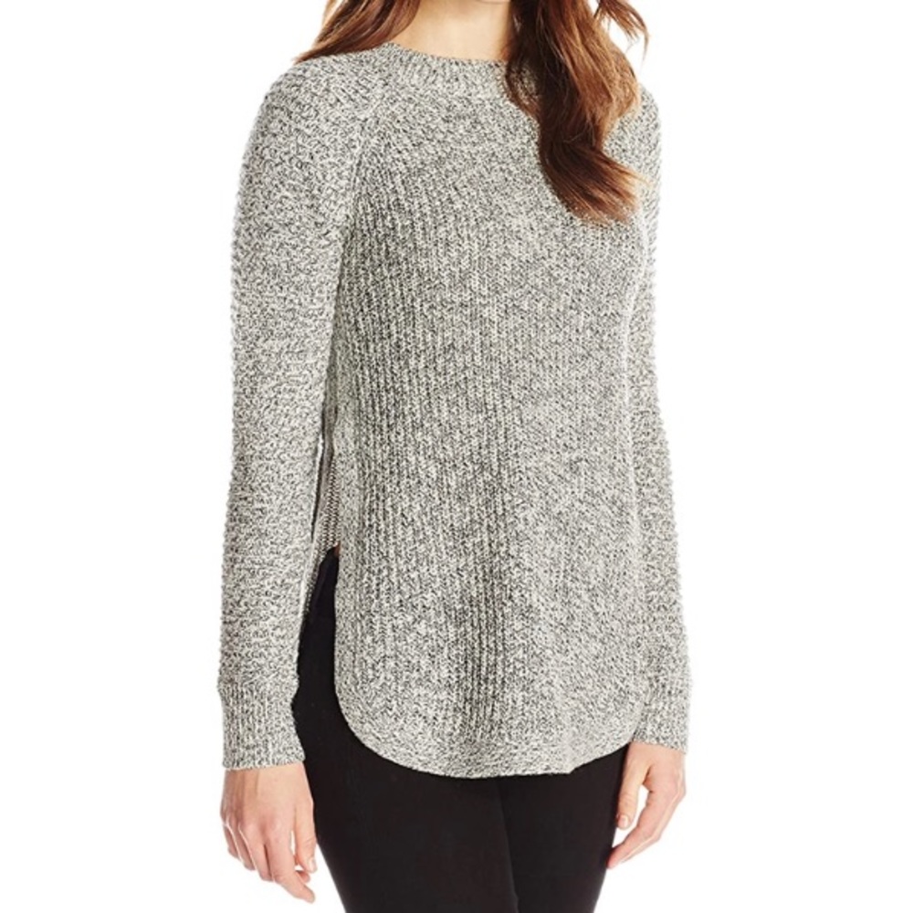 RD Style (Dillard’s) Crew Neck Side Slit Sweater